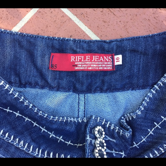 Fancy RIFLE JEANS with silver stitching - Picture 5 of 7